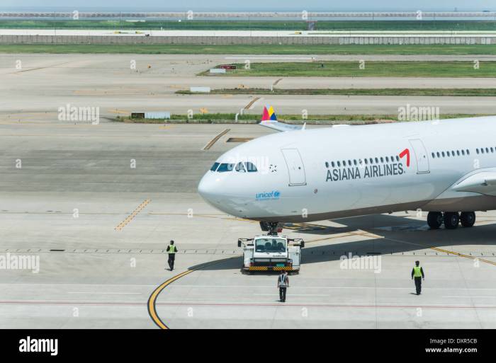 A jumbo jet taxiing down the runway