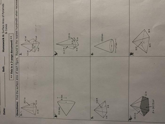 Unit 11 volume and surface area homework 5